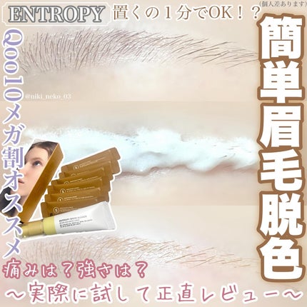 BROW BLEACH/ENTROPY/ブリーチ剤を使ったクチコミ(1枚目)