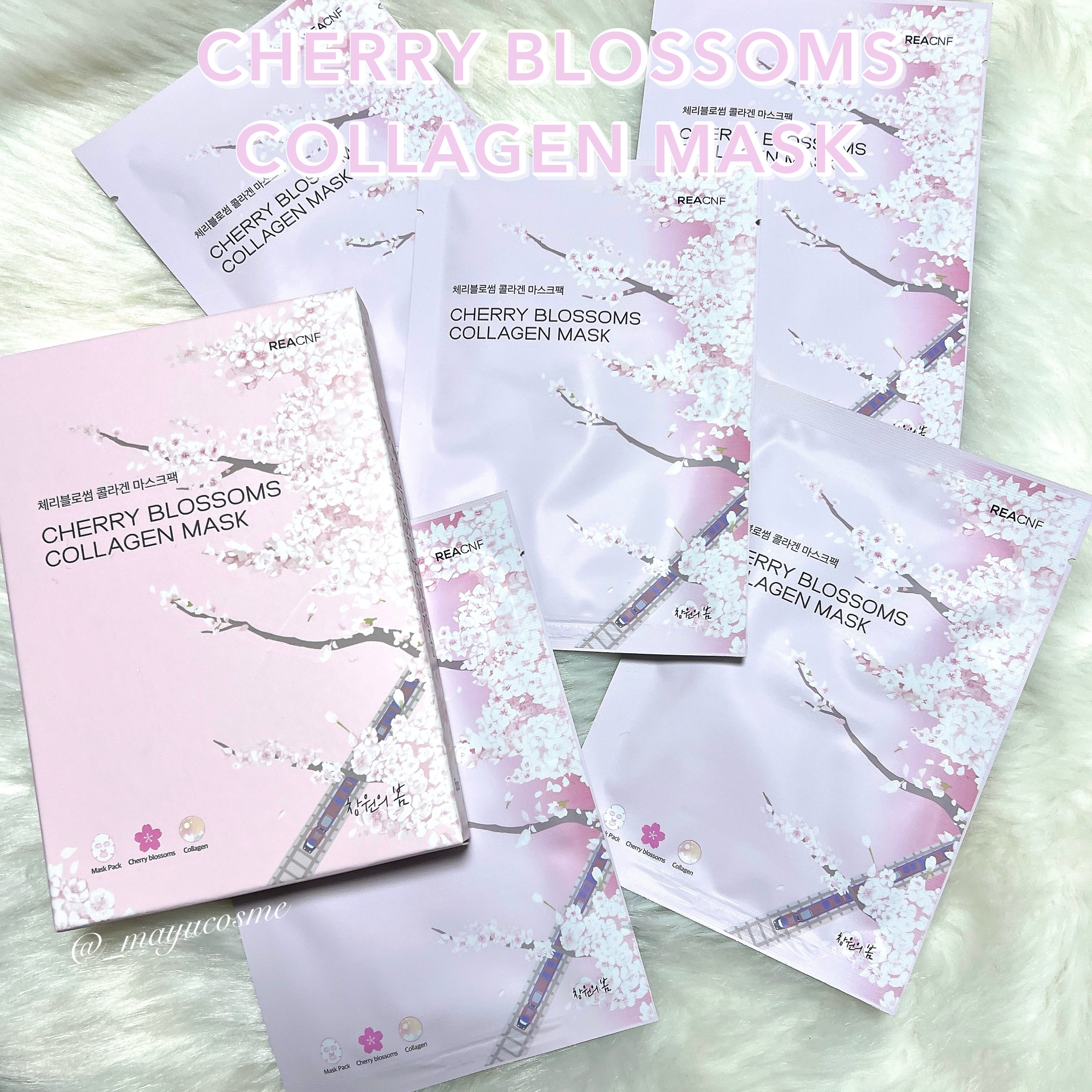 チェリーブロッサム コラーゲンマスク/REACNF/シートマスク・パックを使ったクチコミ（1枚目）