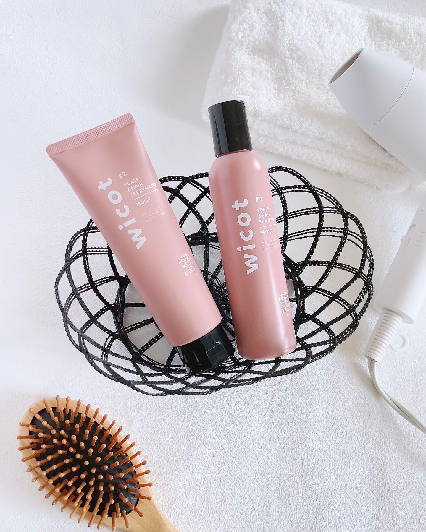 スカルプ＆ヘア シャンプー/トリートメント モイスト/wicot/市販シャンプーを使ったクチコミ（1枚目）