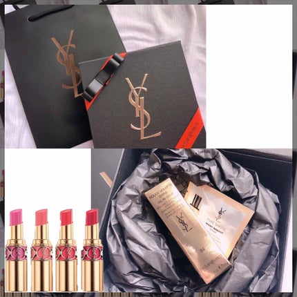 ルージュ ヴォリュプテ シャイン/YVES SAINT LAURENT BEAUTE/口紅を使ったクチコミ(2枚目)