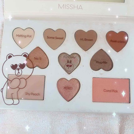 カラーフィルターシャドウパレット(ラインフレンズエディション)/MISSHA/アイシャドウパレットを使ったクチコミ(3枚目)
