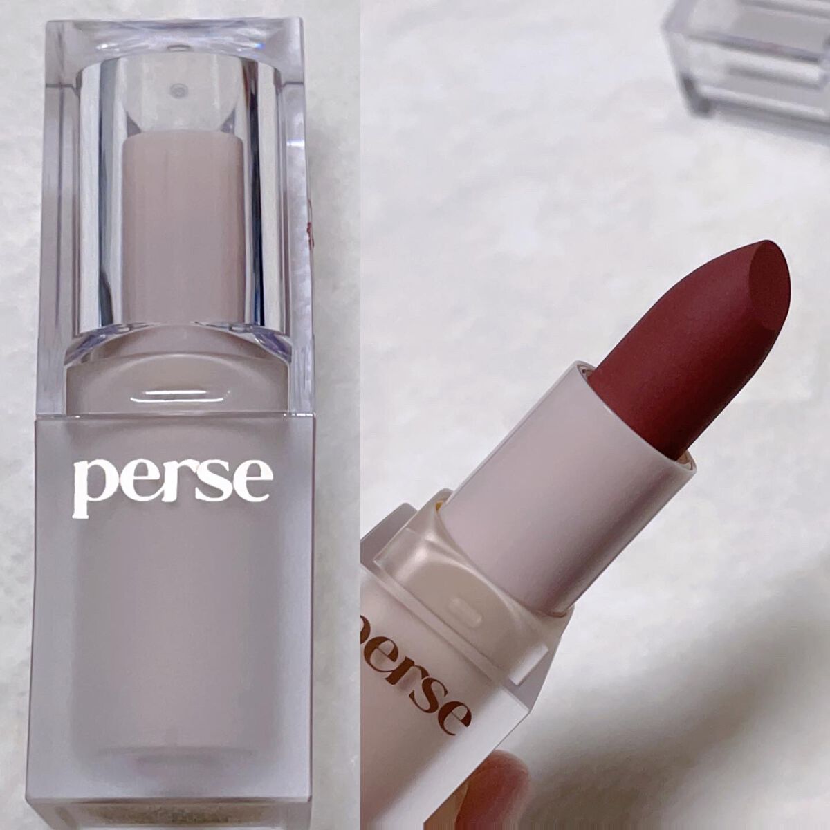 ベルベットフィックスリップバーム/perse/リップバームを使ったクチコミ（3枚目）