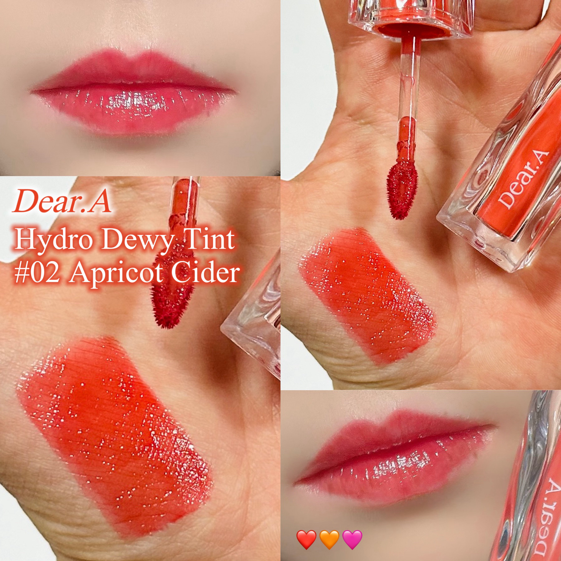 ハイドロデュイティント/Dear.A/リップティントを使ったクチコミ（1枚目）