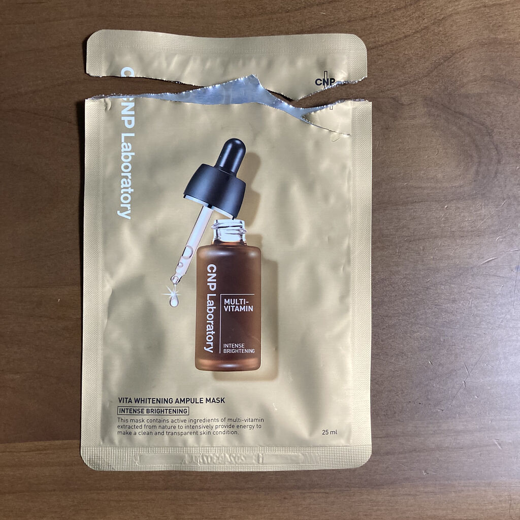 ビタホワイトニングアンプルマスク/CNP Laboratory/シートマスク・パックを使ったクチコミ（1枚目）