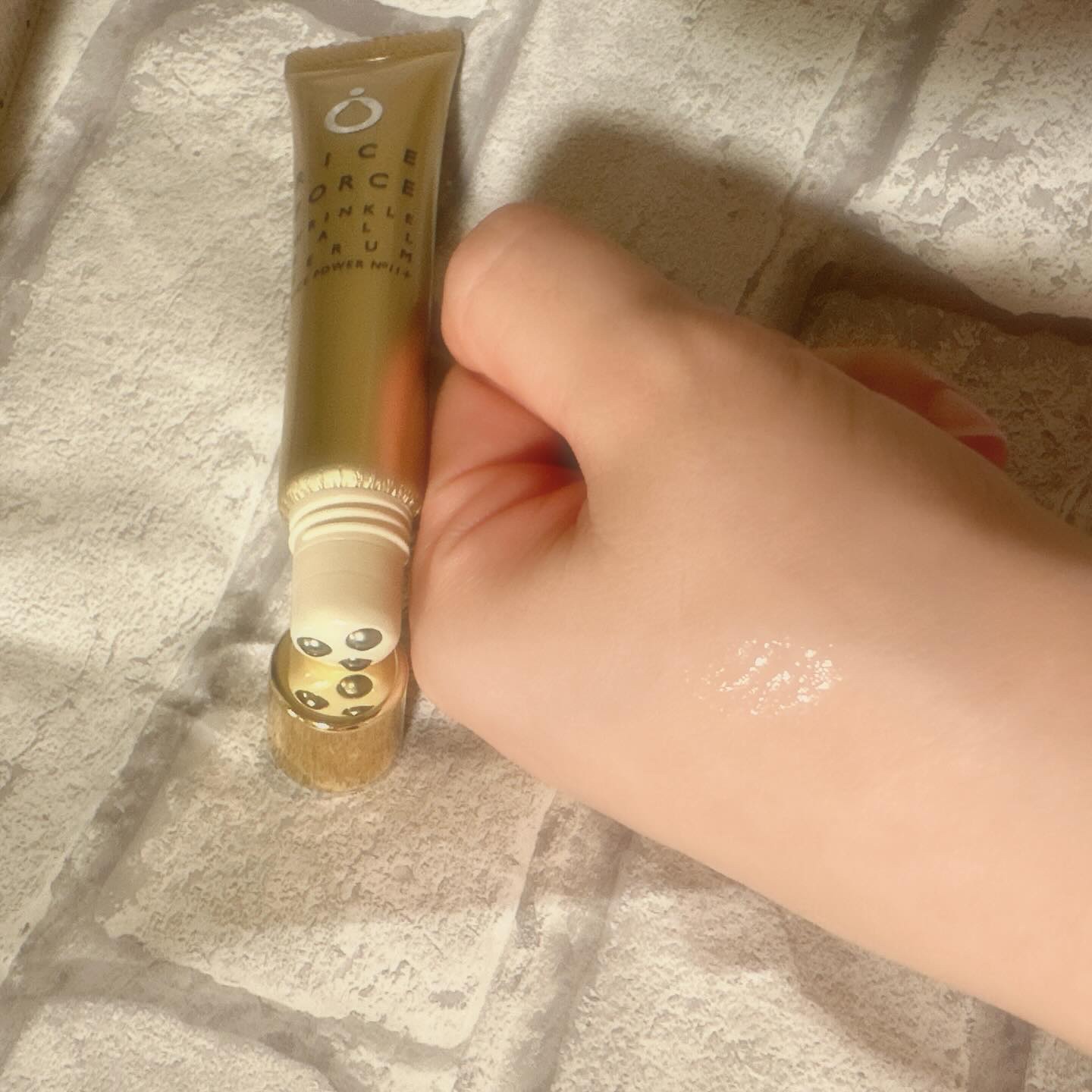 ライスフォース リンクルボールセラムのクチコミ「#PR #ライスフォース

いつも閲覧ありがとうございます♥
フォロー、いいね、コメント励みで.....」（3枚目）