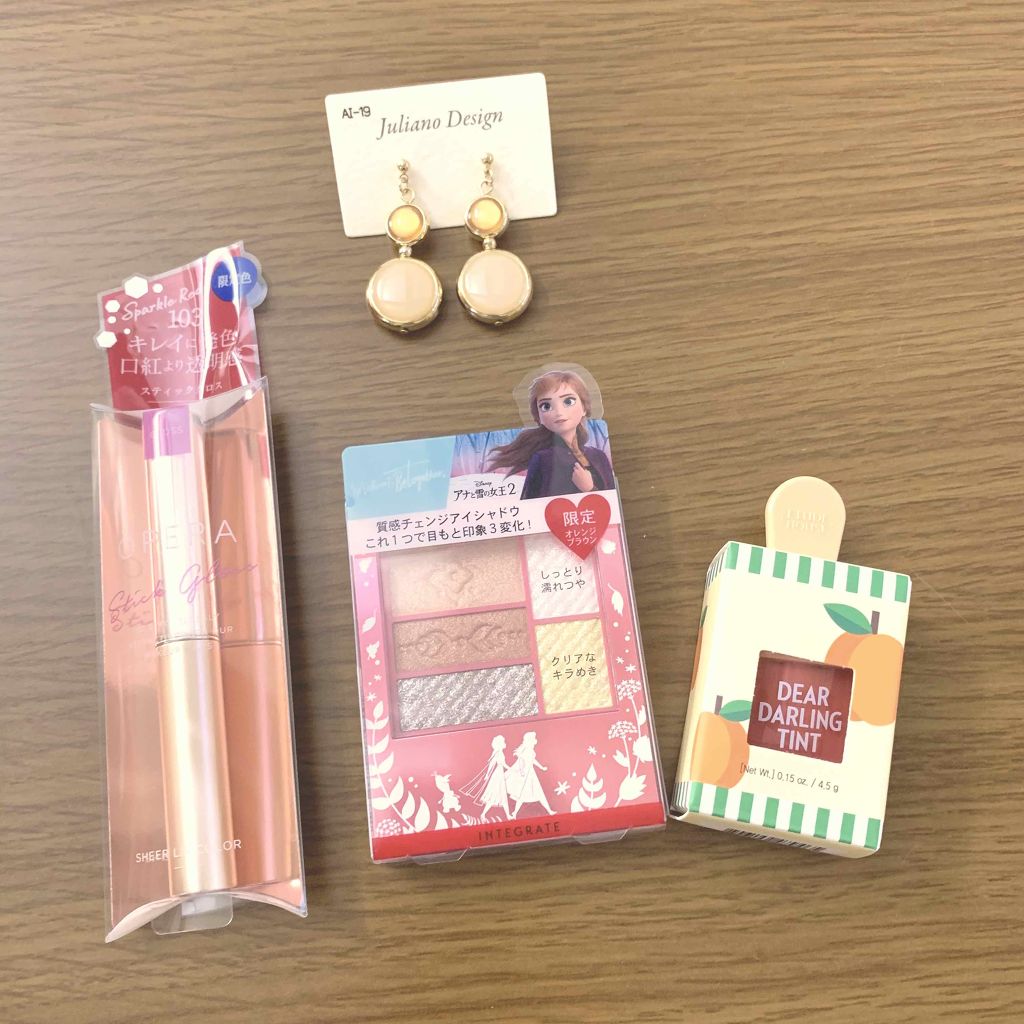 ディアダーリン ウォータージェルティント （アイスティント）/ETUDE/口紅を使ったクチコミ（1枚目）