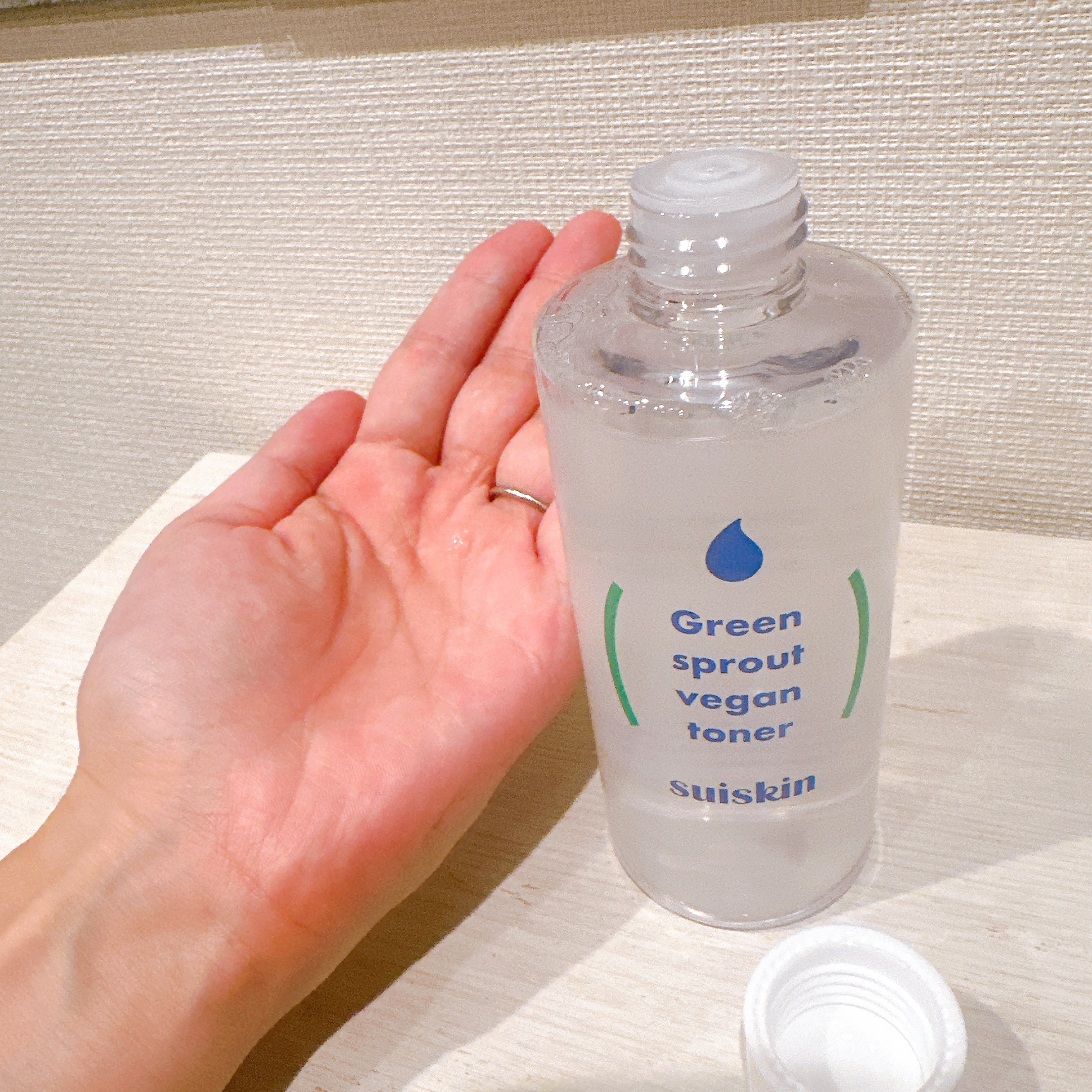 Green sprout vegan toner/suiskin/化粧水を使ったクチコミ（3枚目）