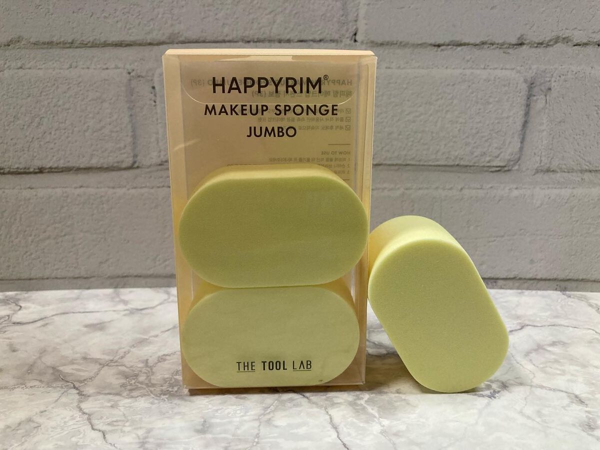 ハッピーリムメイクアップスポンジ Jumbo/THE TOOL LAB/パフ・スポンジを使ったクチコミ(4枚目)