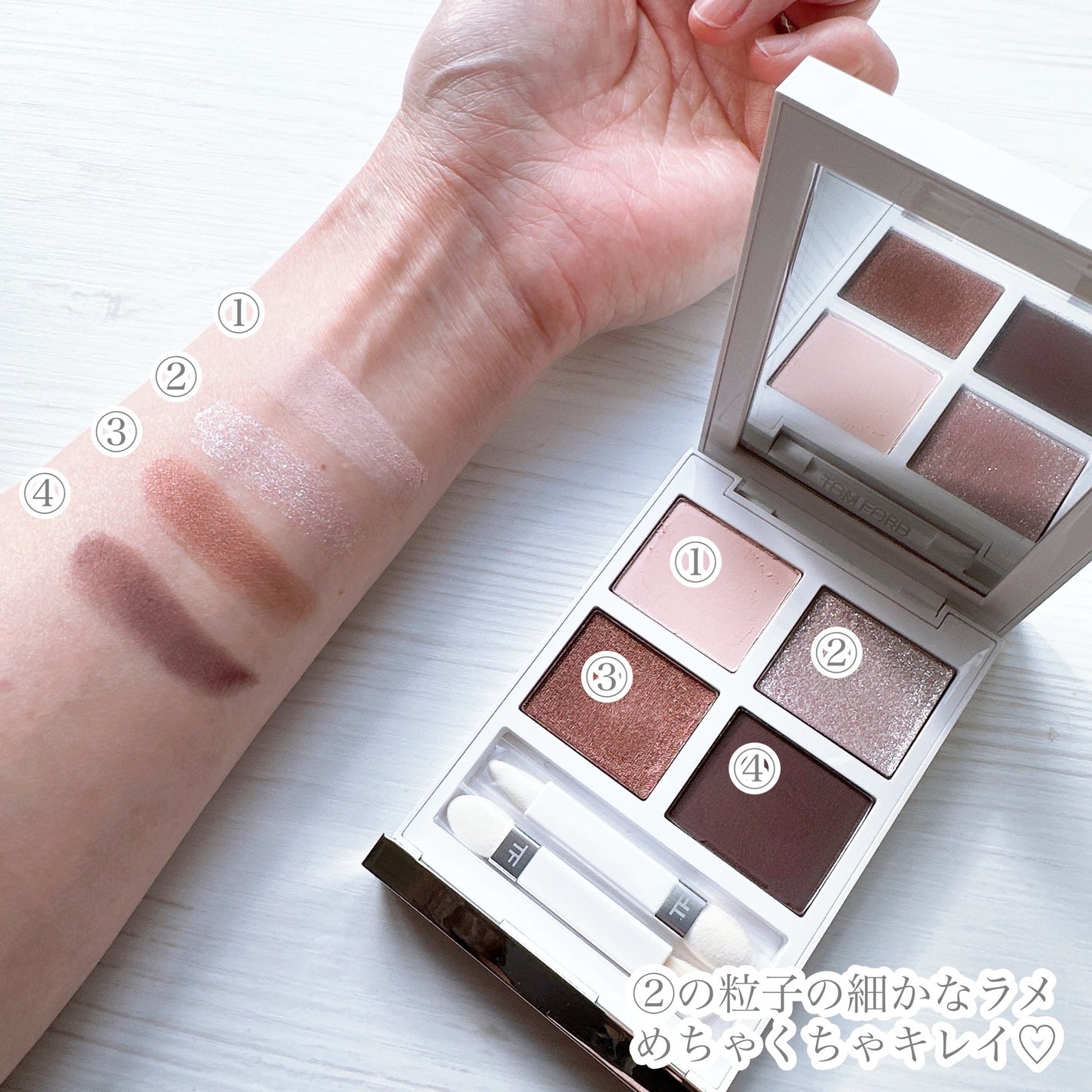 ソレイユ アイ カラー クォード/TOM FORD BEAUTY/アイシャドウパレットを使ったクチコミ(4枚目)
