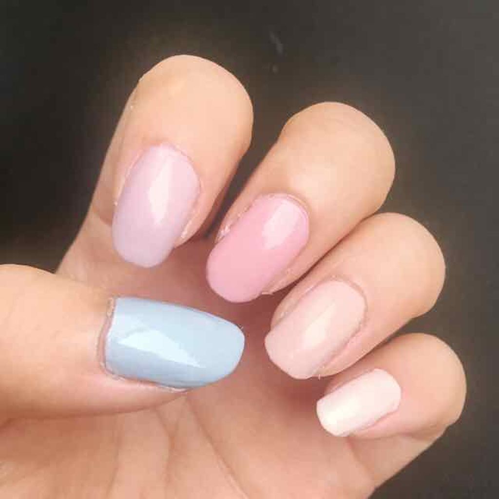 スモーキーぺタルネイルS/セリア/マニキュアを使ったクチコミ（1枚目）