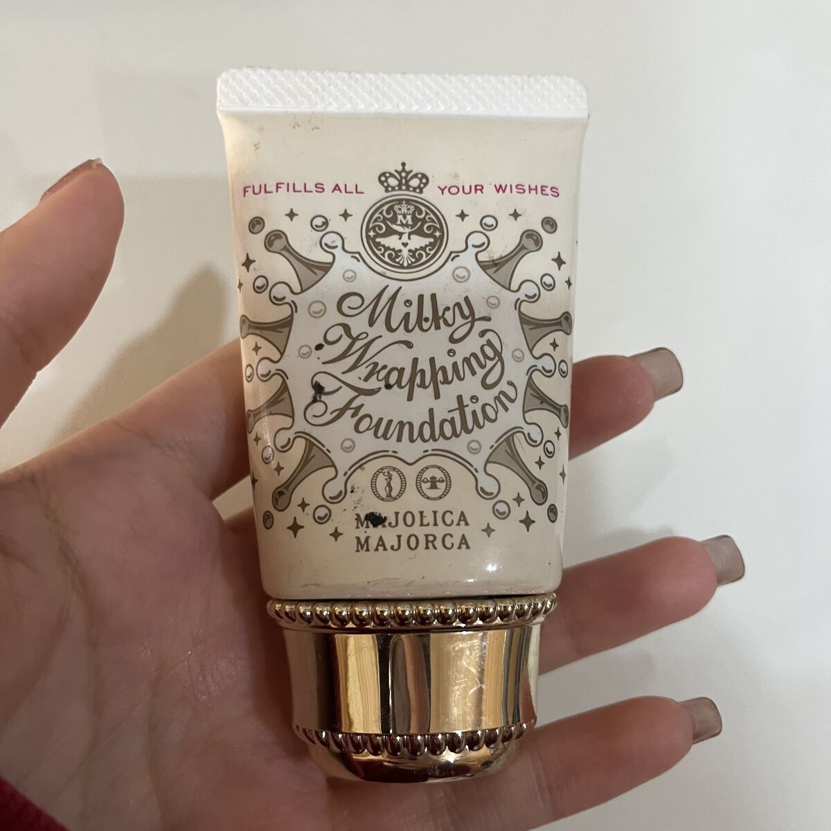 ミルキーラッピングファンデ/MAJOLICA MAJORCA/リキッドファンデーションを使ったクチコミ（1枚目）