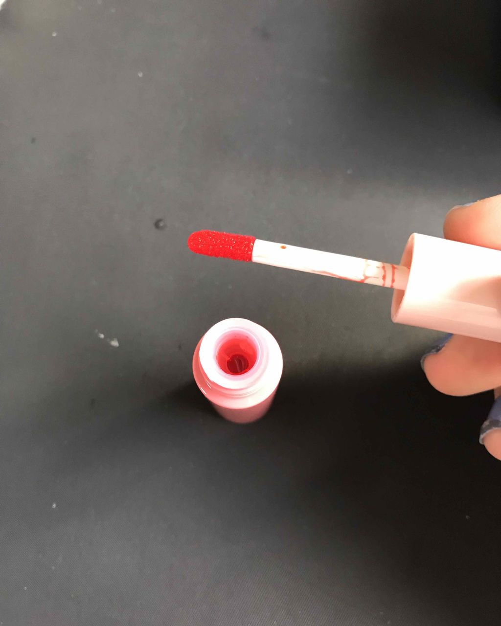 ジュレ感シアーリップティント コーラルレッド/SUGAO®/リップグロスを使ったクチコミ（2枚目）