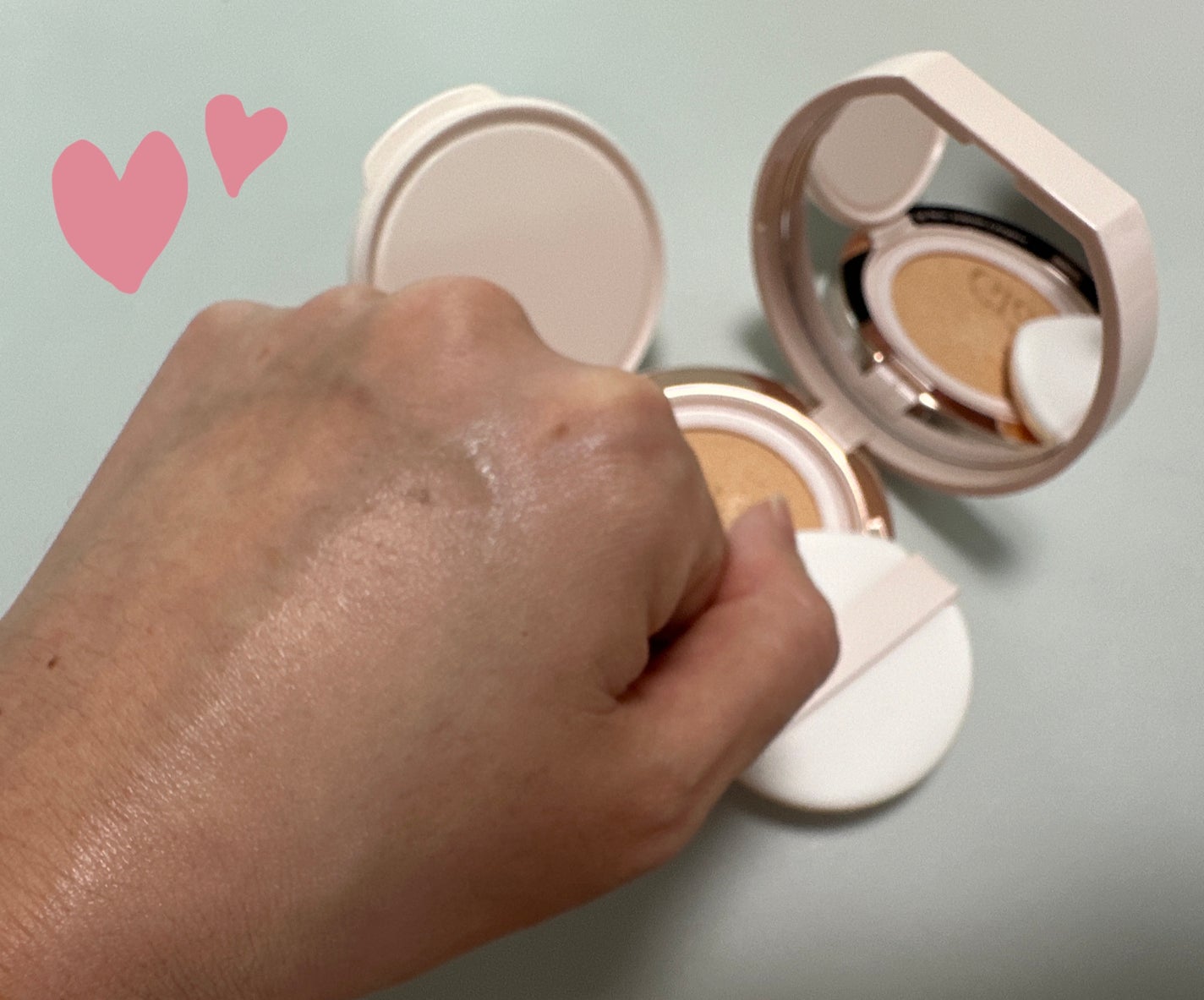 エスポア ビーグロー ボリュームクッション/espoir/クッションファンデーションを使ったクチコミ(2枚目)