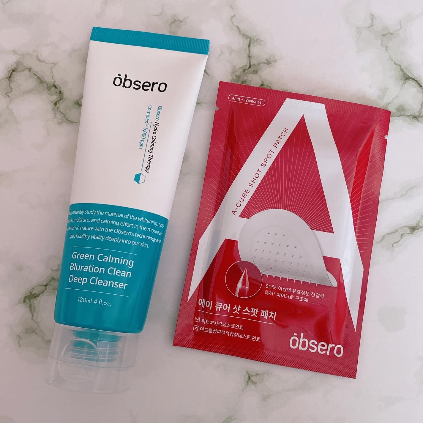 グリーンカーミングブルーレーションクリーンディープクレンザー/obsero/洗顔フォームを使ったクチコミ(6枚目)