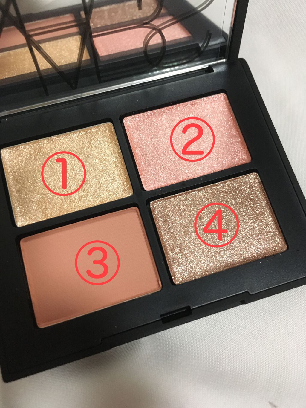 クワッドアイシャドー/NARS/アイシャドウパレットを使ったクチコミ(2枚目)
