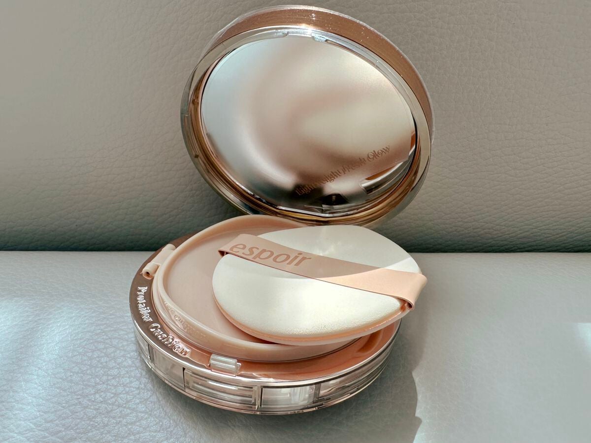 プロテーラービーグロウクッション ニュークラス/espoir/クッションファンデーションを使ったクチコミ(3枚目)