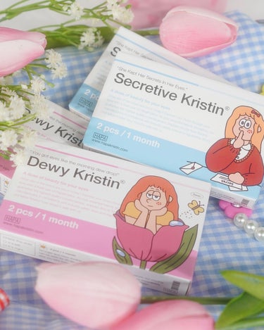 Dewy Kristin Monthly - ブラウン/Hapa kristin/カラーコンタクトレンズを使ったクチコミ（3枚目）