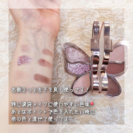 バタフライアイシャドウパレット/AGAG/アイシャドウパレットを使ったクチコミ(5枚目)