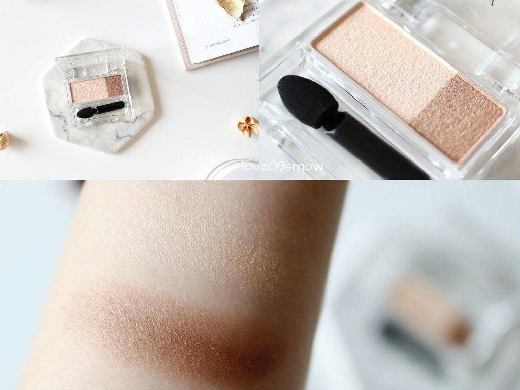 オーガニックデュオシャドー/アクア・アクア/アイシャドウパレットを使ったクチコミ(3枚目)