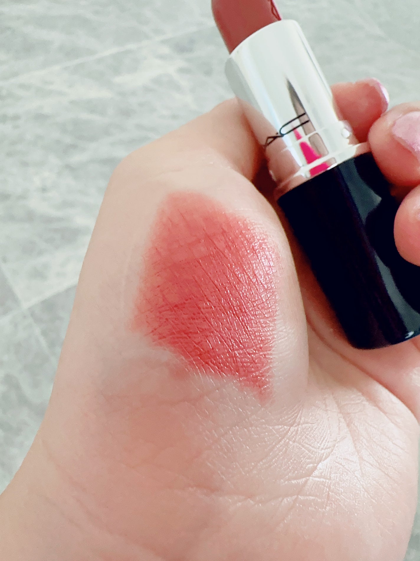 ラスターガラス リップスティック/M・A・C/口紅を使ったクチコミ(5枚目)