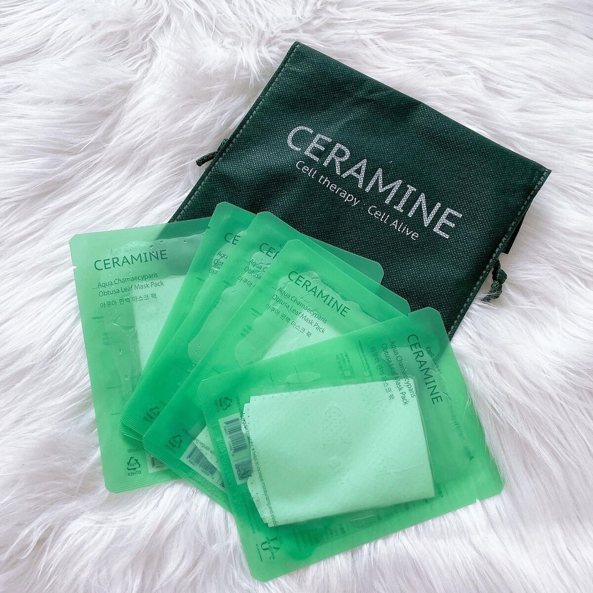 アクアヒノキ水光パック/CERAMINE/シートマスク・パックを使ったクチコミ(5枚目)