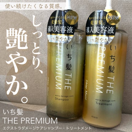 THE PREMIUM エクストラダメージケアシャンプー/トリートメント(シャイニーモイスト)/いち髪/市販シャンプーを使ったクチコミ(1枚目)