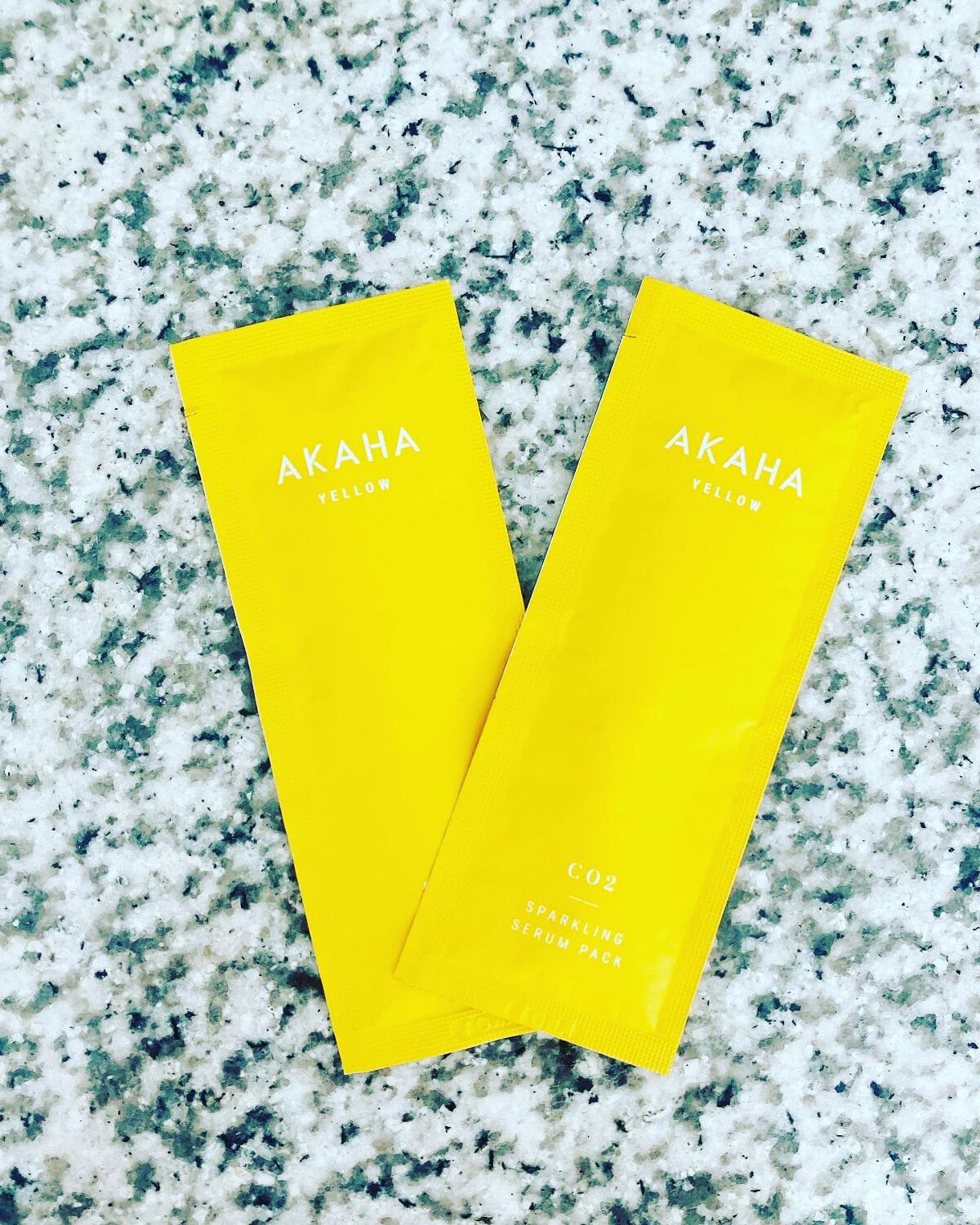 スパークリングセラムパック【YELLOW】/AKAHA/シートマスク・パックを使ったクチコミ（1枚目）