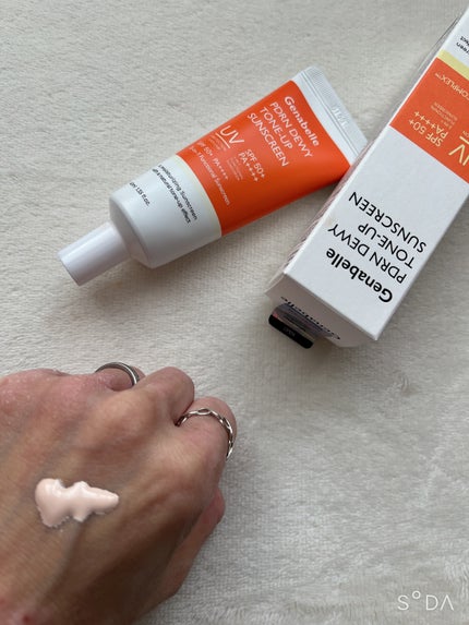 PDRNデューイートーンアップサンスクリーン/Genabelle/日焼け止めミルクを使ったクチコミ(4枚目)