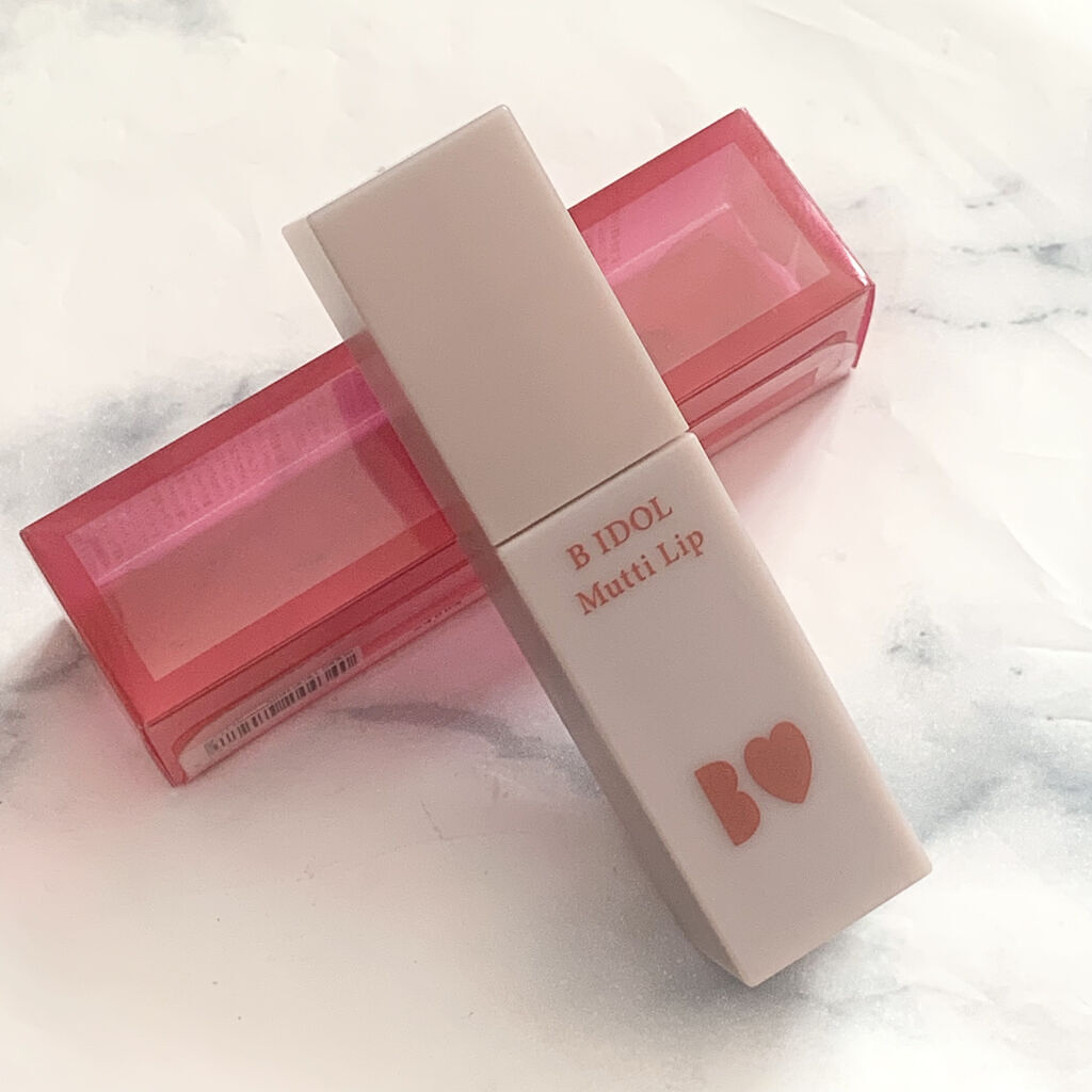 むっちリップ 02ふいうちレッド/b idol/口紅を使ったクチコミ（2枚目）