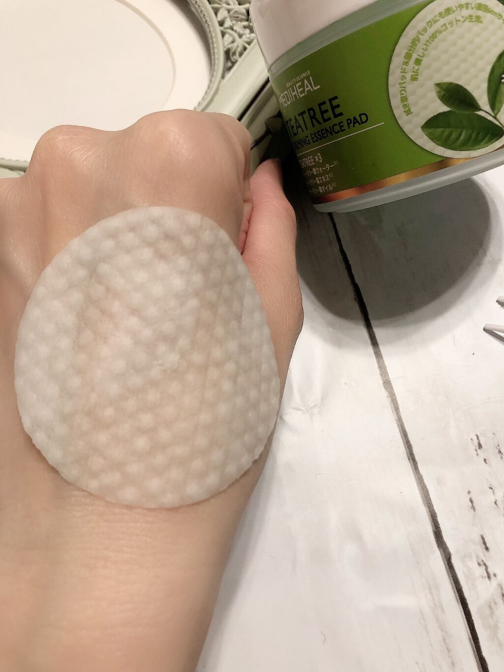 ティーツリーカーミングエッセンスパッド/MEDIHEAL/トナーパッドを使ったクチコミ(3枚目)