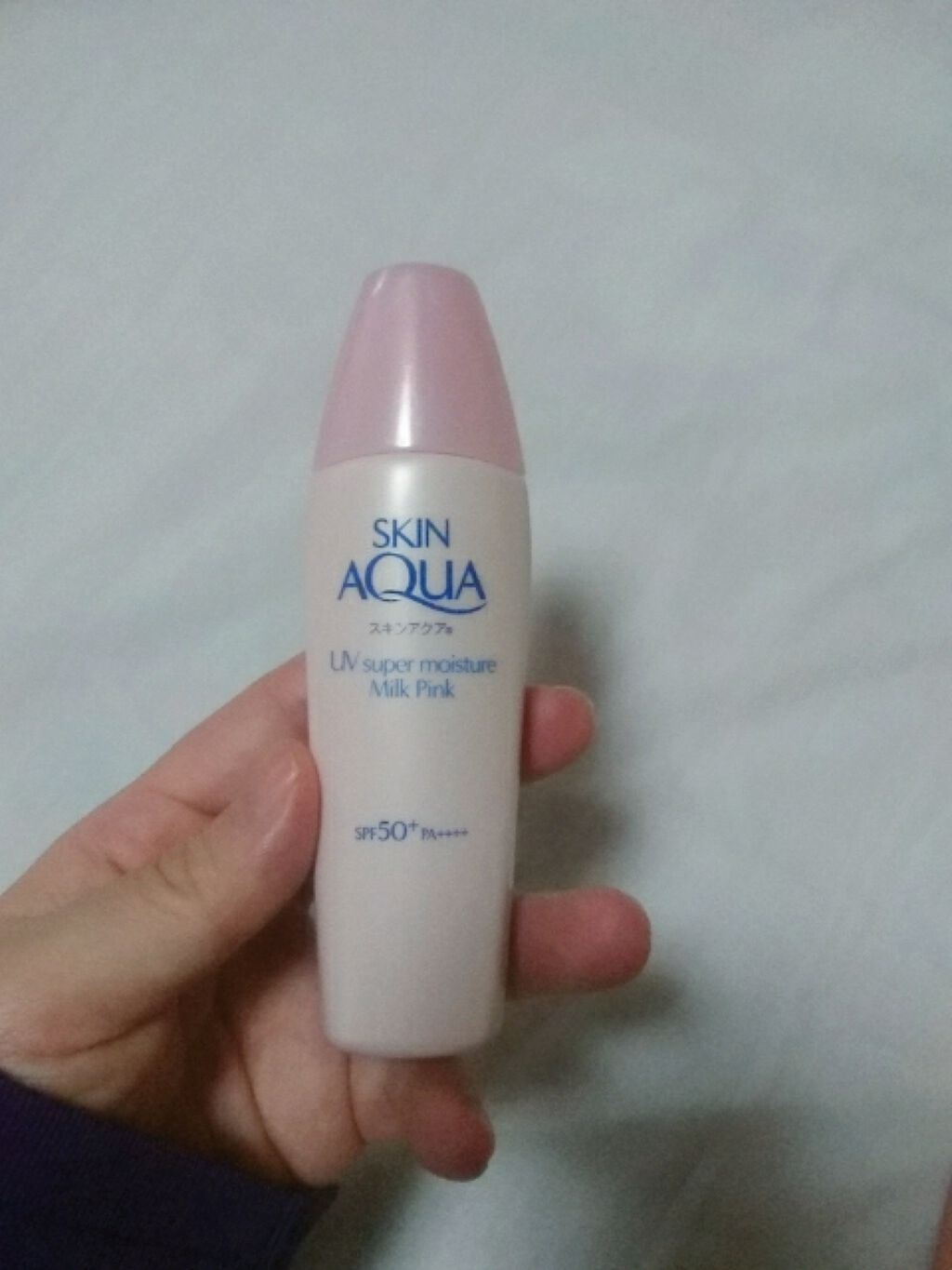 スーパーモイスチャーミルクピンク/スキンアクア/日焼け止めミルクを使ったクチコミ(1枚目)