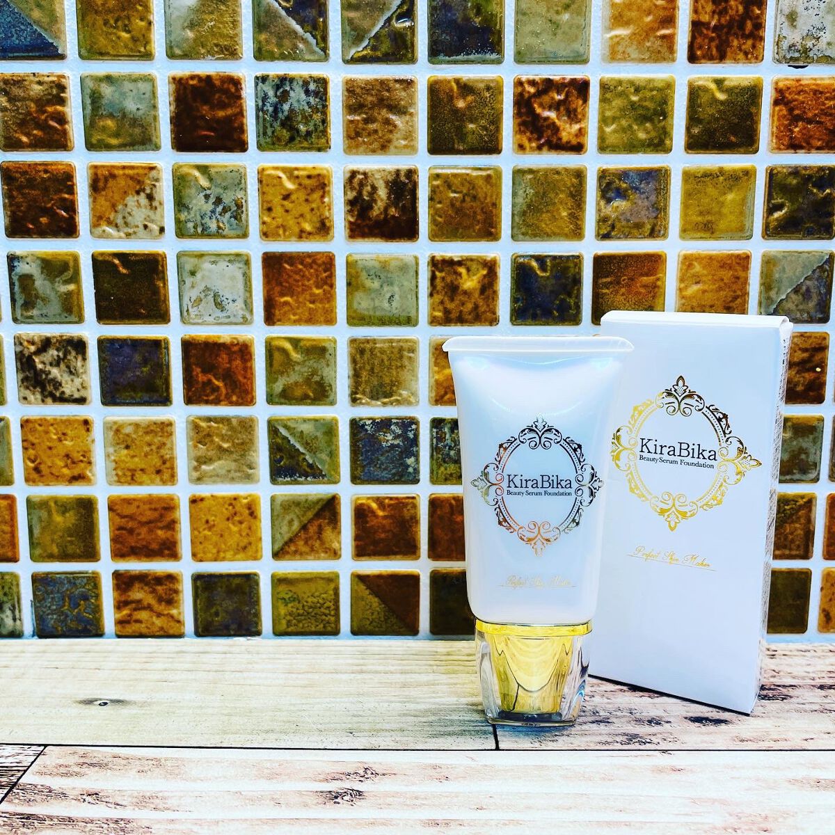 きらびか ビューティーセラムファンデーション/KiraBika/リキッドファンデーションを使ったクチコミ(1枚目)