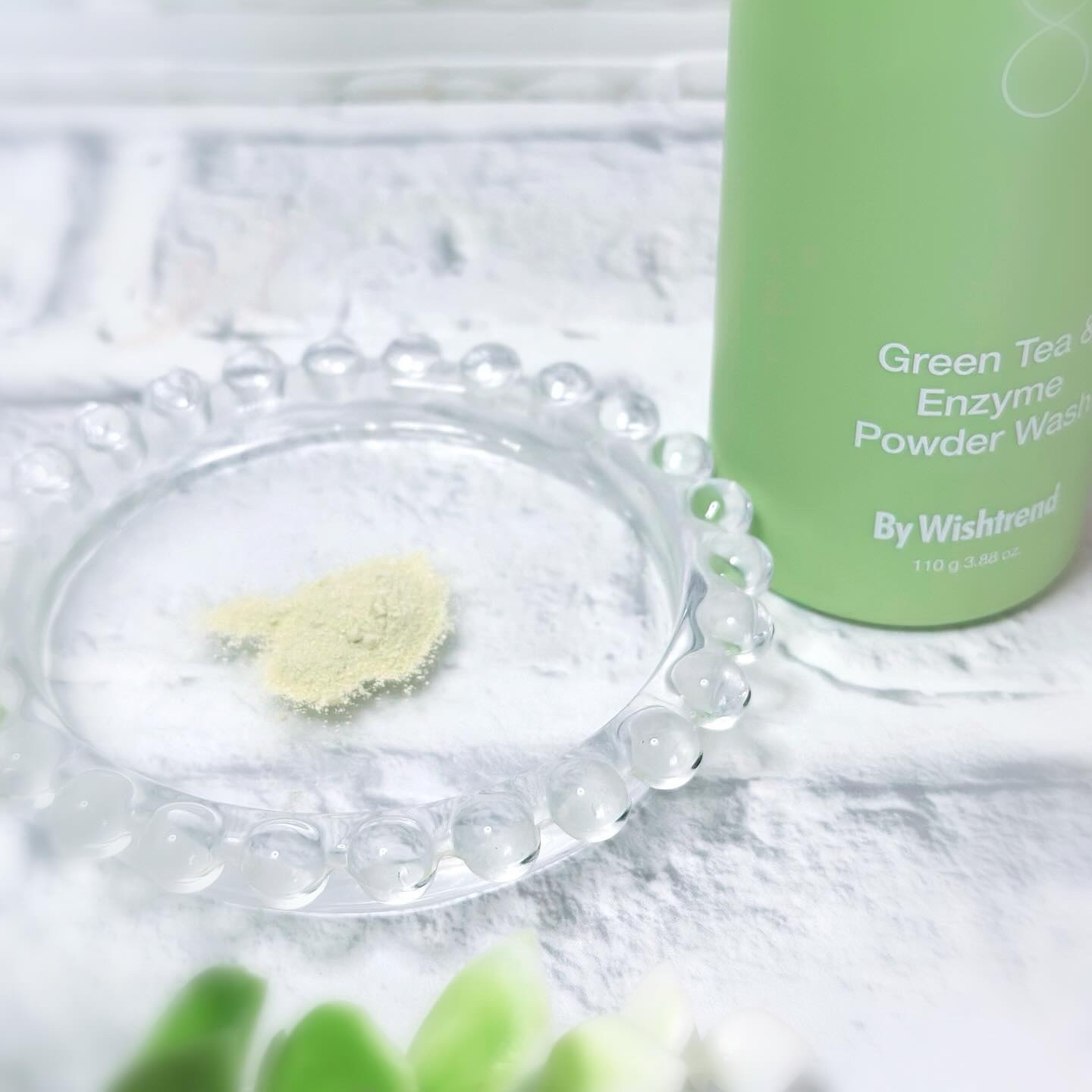 グリーンティー&エンザイムパウダーウォッシュ/By Wishtrend/洗顔パウダーを使ったクチコミ（2枚目）