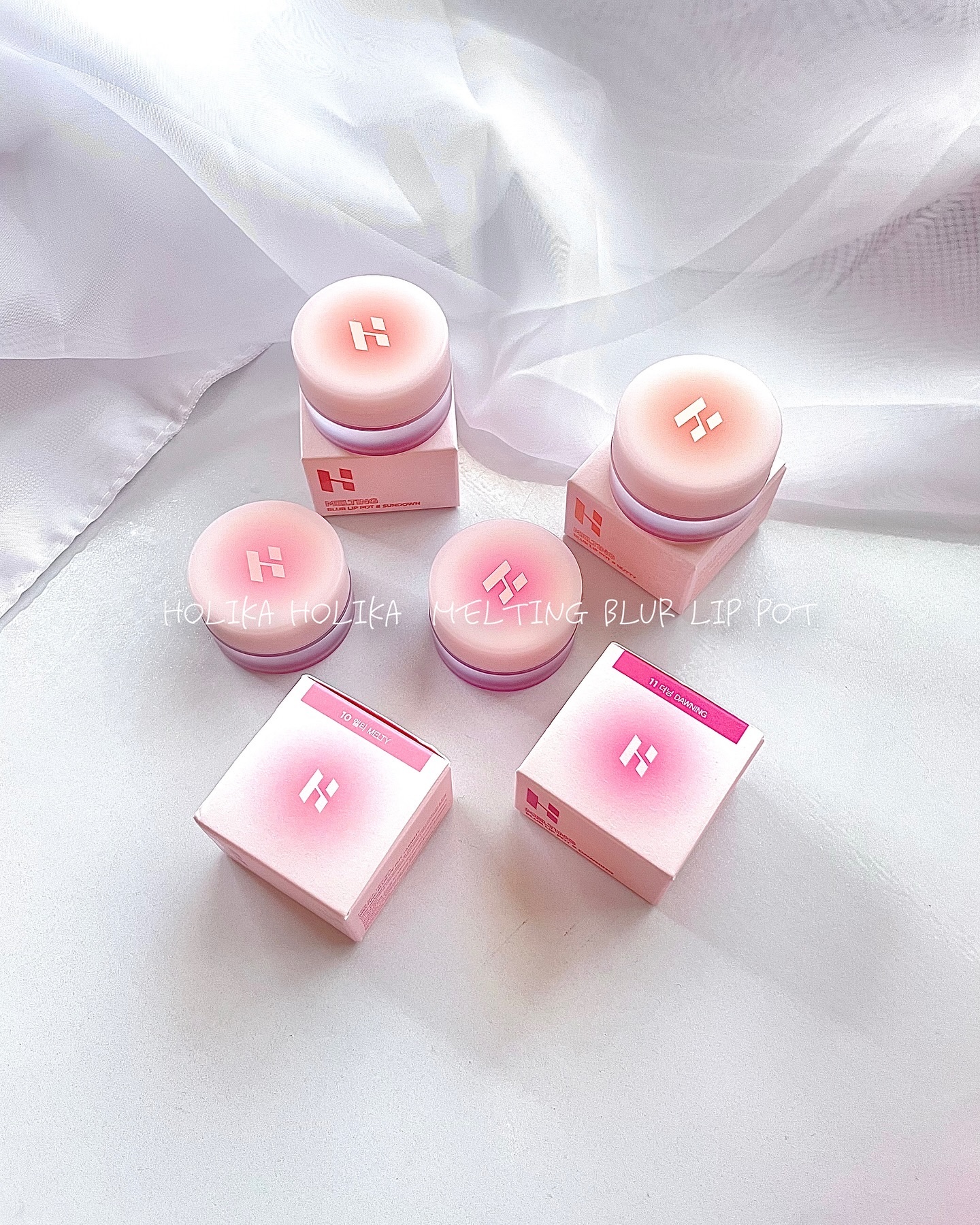 メルティングブラーリップポット/HOLIKA HOLIKA/口紅を使ったクチコミ（2枚目）