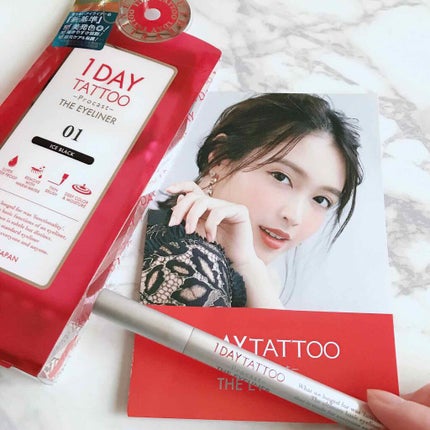 1DAY TATTOO プロキャスト ザ・アイライナー/K-パレット/リキッドアイライナーを使ったクチコミ(1枚目)