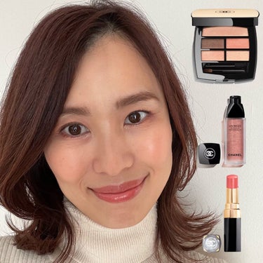 ひろみ♡CHANELをこよなく愛するアラフォー on LIPS 「【イエベ春のピンクメイク💄】冬メイクっぽくはないですが、イエベ..」（1枚目）