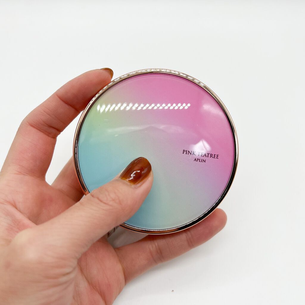 ピンクティーツリーカバークッション/APLIN/クッションファンデーションを使ったクチコミ(3枚目)