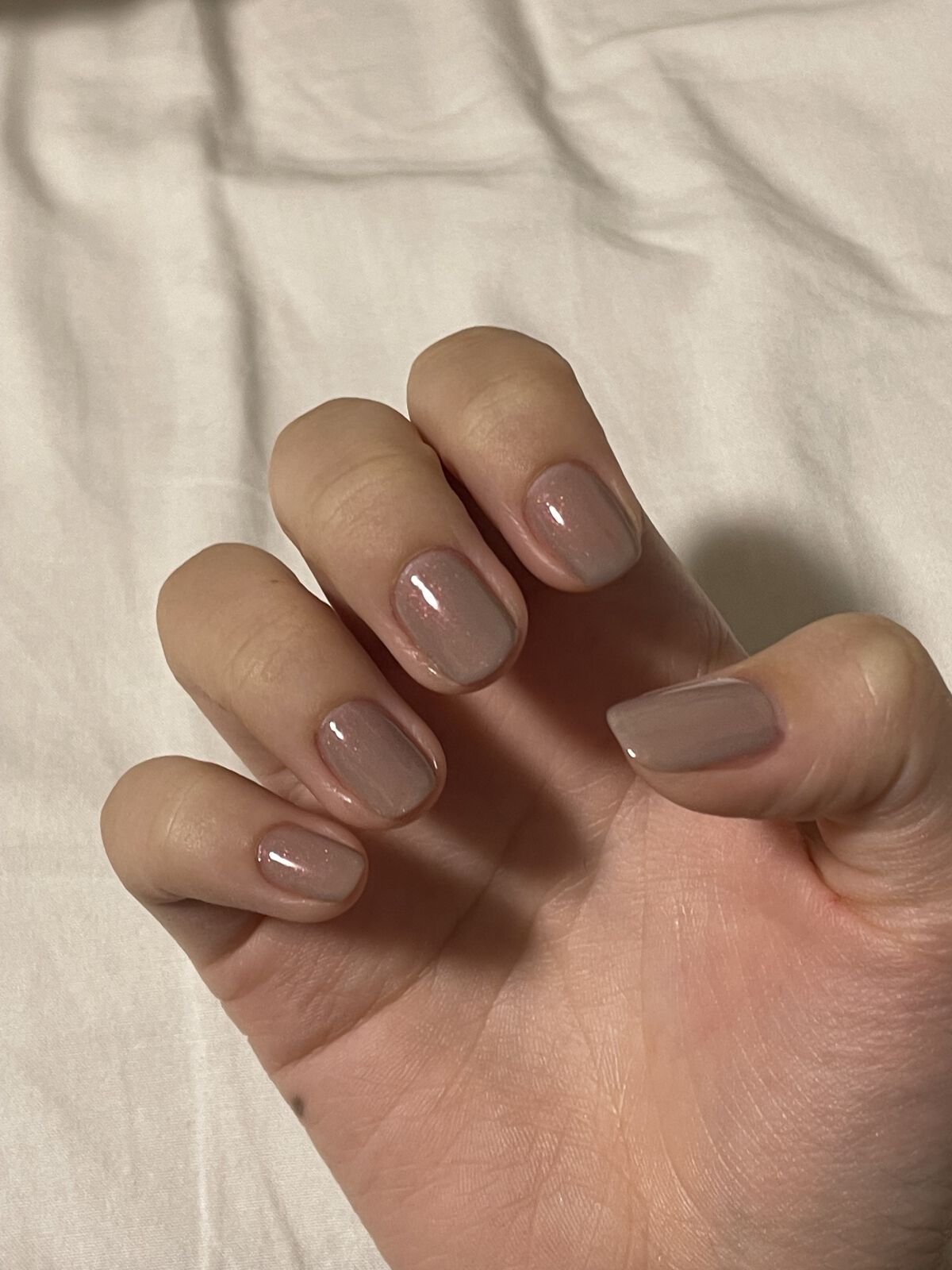 フレンドネイル(リニューアル品)	 2-18(33094)バレイミスト/DAISO/マニキュアを使ったクチコミ（2枚目）