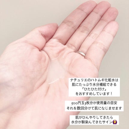 ハトムギ化粧水(ナチュリエ スキンコンディショナー R )/ナチュリエ/化粧水を使ったクチコミ(2枚目)