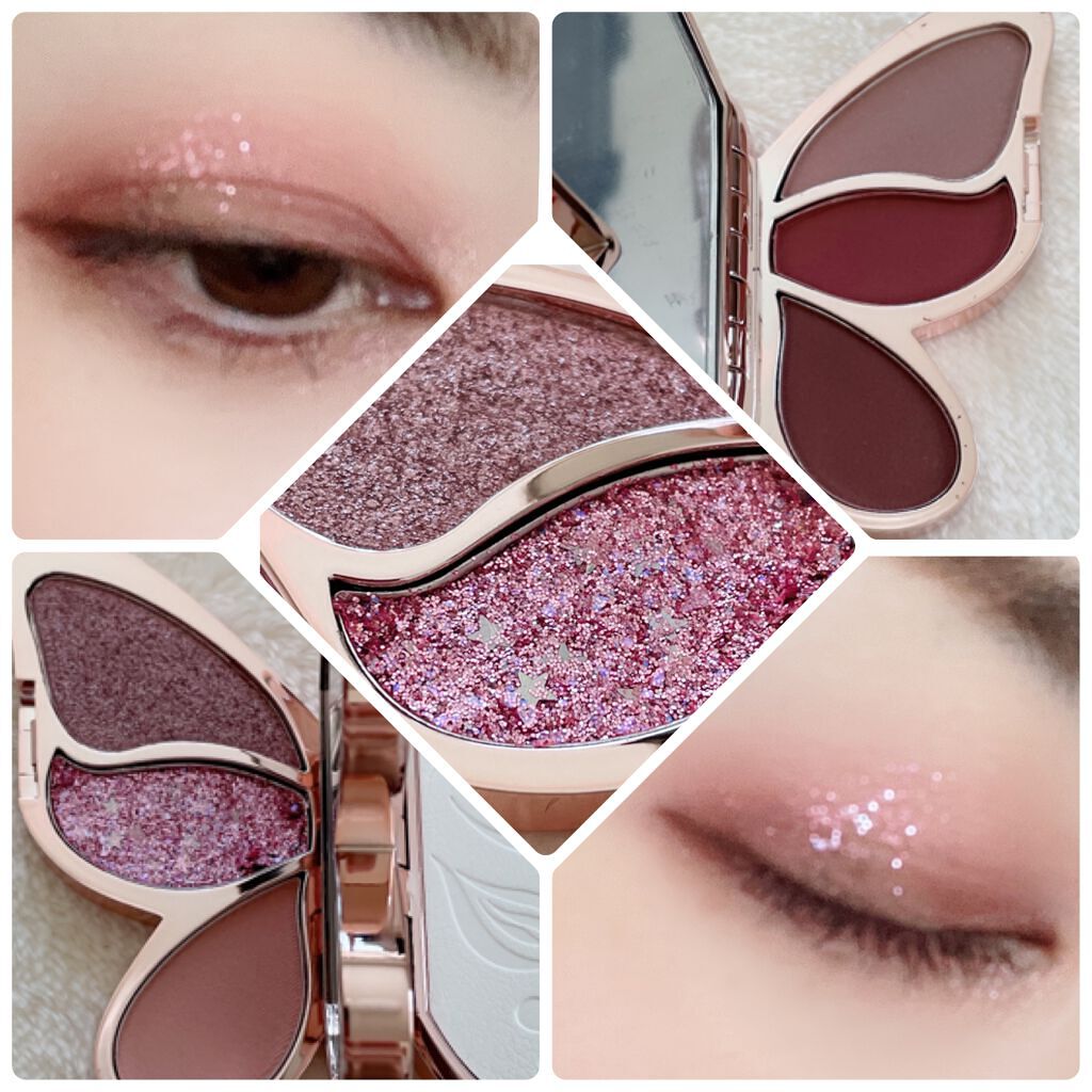 バタフライアイシャドウパレット/AGAG/アイシャドウパレットを使ったクチコミ（2枚目）