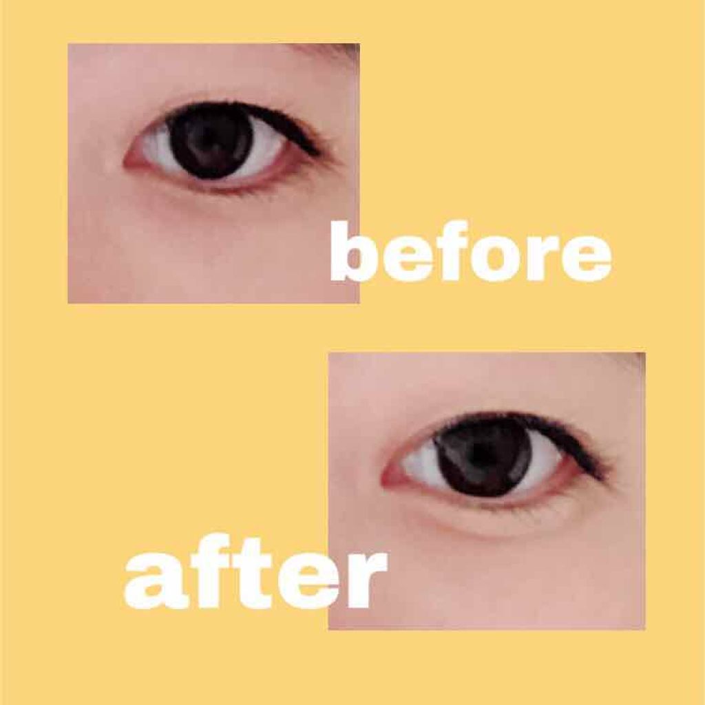 描くふたえアイライナー/CEZANNE/リキッドアイライナーを使ったクチコミ（3枚目）