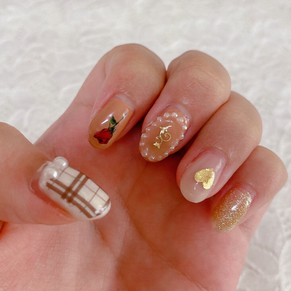 しずくネイルシール/キャンドゥ/ネイルシールを使ったクチコミ(3枚目)