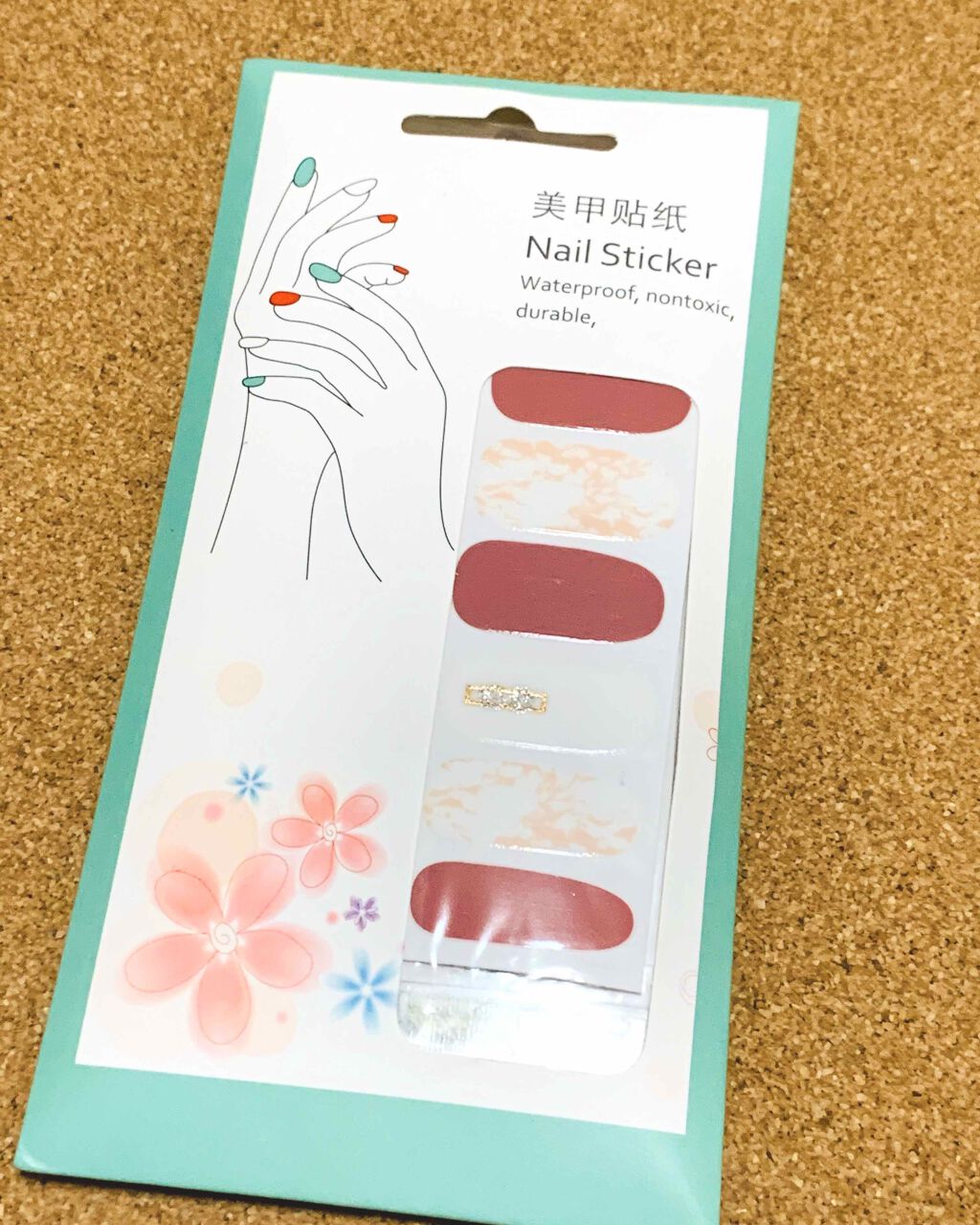 ネイルシール/Qoo10/ネイルシールを使ったクチコミ（1枚目）