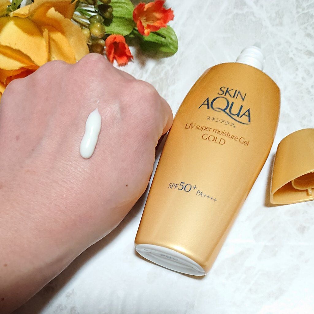 スーパーモイスチャージェルゴールド/スキンアクア/日焼け止めジェルを使ったクチコミ(5枚目)
