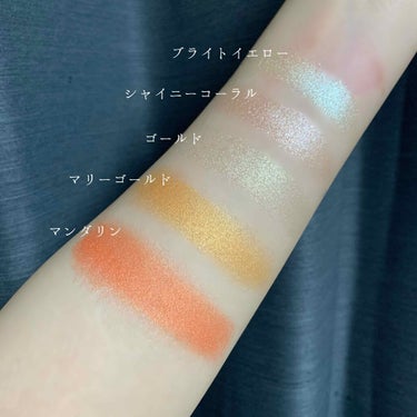 UR GLAM　POWDER EYESHADOW ブライトイエロー/U R GLAM/シングルアイシャドウを使ったクチコミ（2枚目）