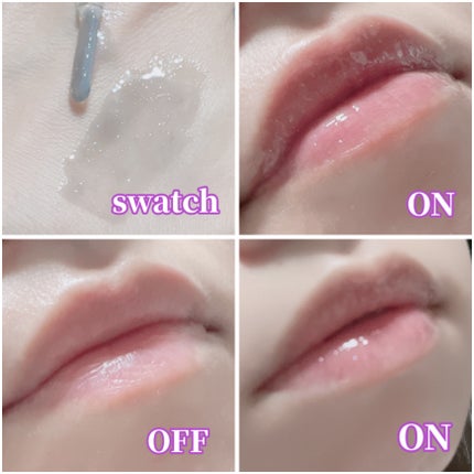 グラスティングウォーターグロス/rom&nd/リップグロスを使ったクチコミ(4枚目)