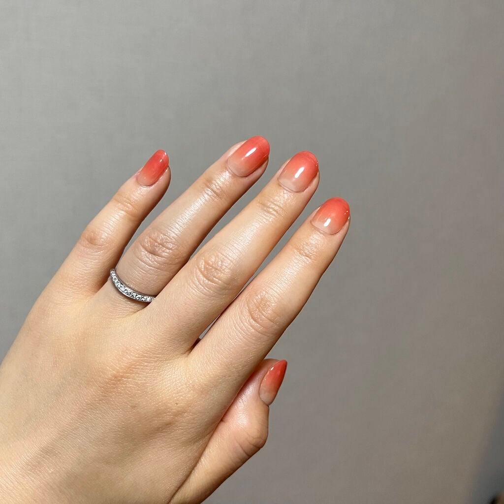 セミキュアジェルネイル(ハンド)/ohora/ネイルシールを使ったクチコミ(5枚目)