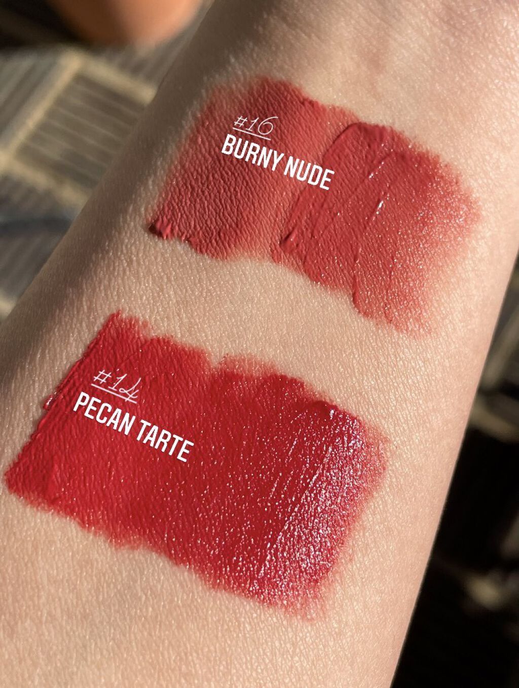 ゼロベルベットティント 14 ピーカンタルト(PEACAN TARTE)/rom&nd/リップティントを使ったクチコミ（2枚目）