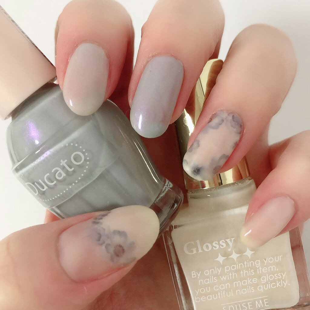 グロッシーコート/スキューズミー/オールインワンネイルを使ったクチコミ（1枚目）