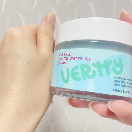 ティーツリーキシリトールウォータージェットクリーム/Vertty/フェイスクリームを使ったクチコミ(4枚目)